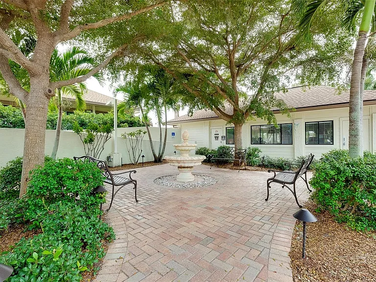 Clubhouse courtyard