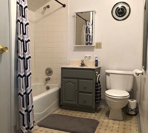 Bathroom w/Large closet & medicite cabinet