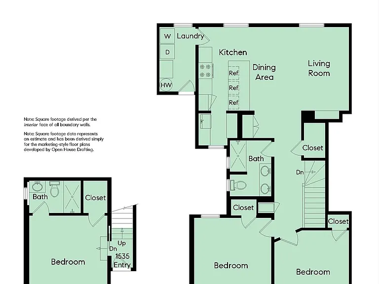 Overall Floor Plan for 1535 Filbert Street