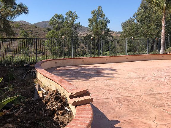 Back yard with view