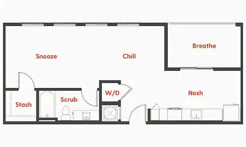 Floor plan S1b Studio