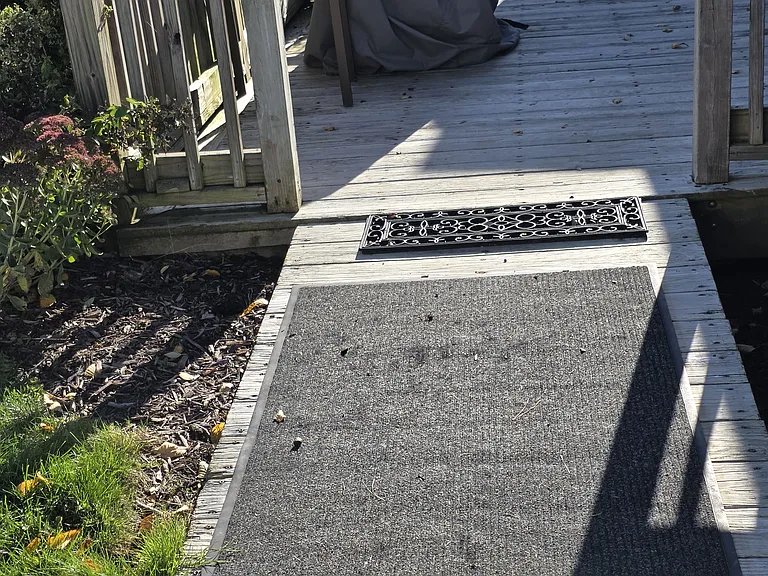 Ramp for easy access to ranch home.