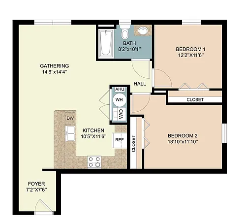 Floor plan 2-106