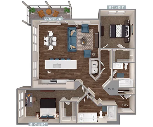 Floor plan BM15-D1-1297
