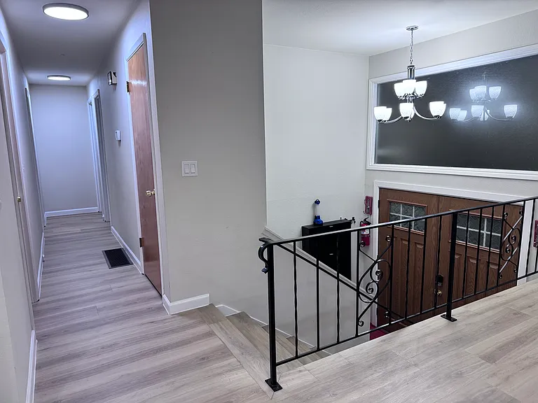 hallway to 3 bedrooms