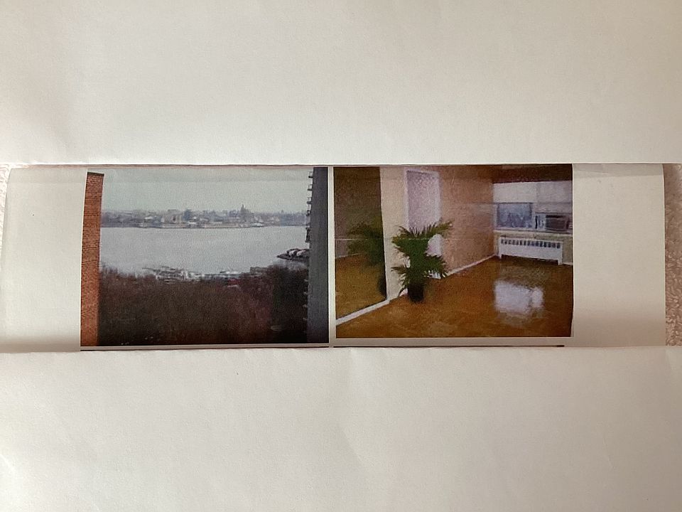 On the left is the View of the River and on the right is part of the living room 

850 sq ft.