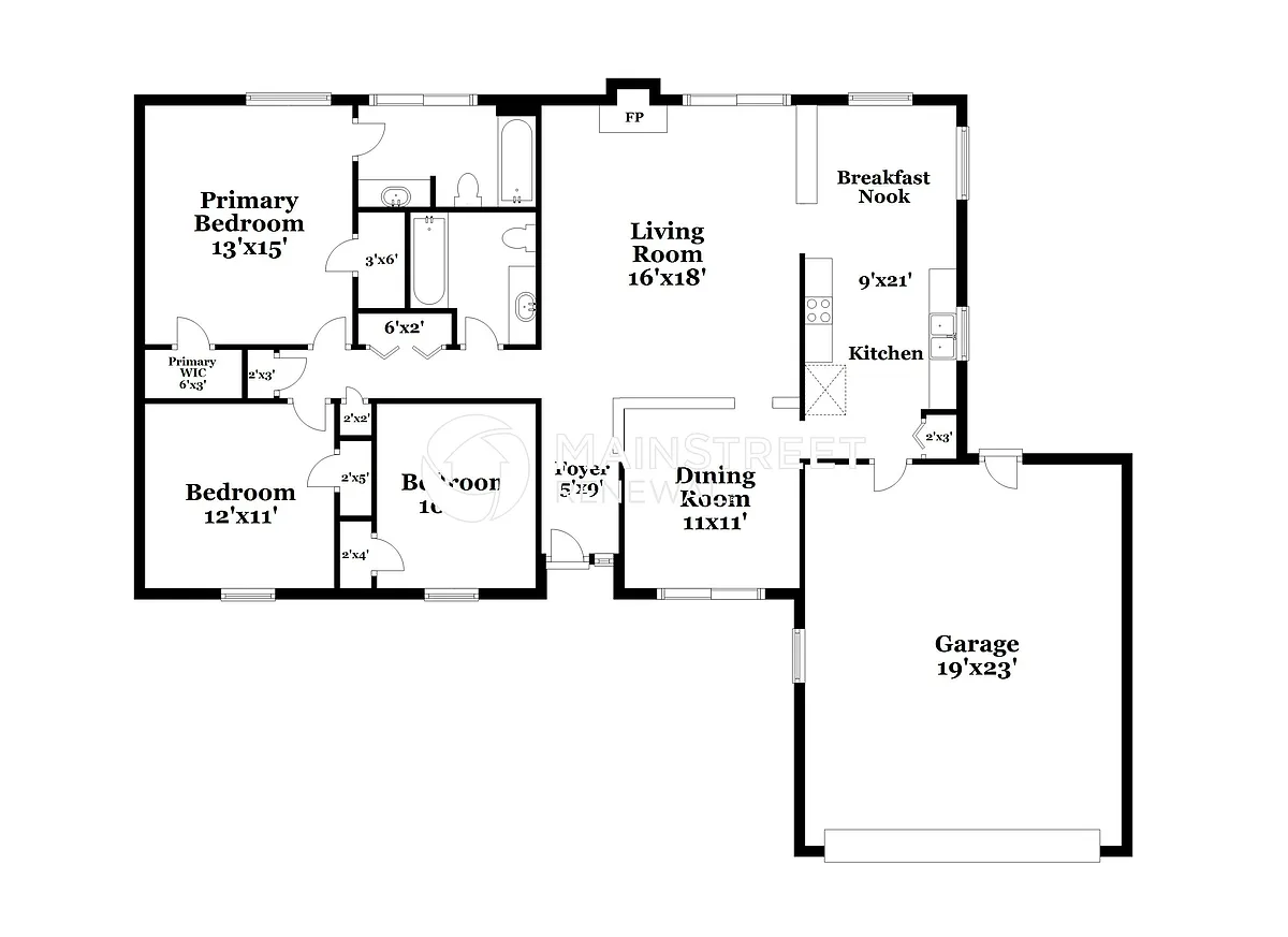Floor Plan - 8407 Rampart Rd