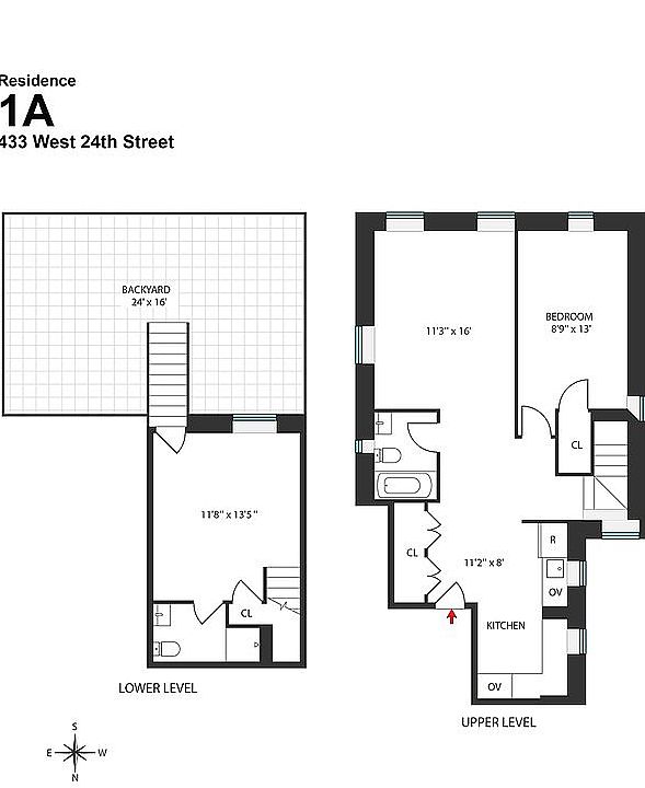 1st image of 433 W 24th St APT 1A