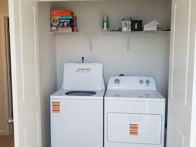 Washer/dryer (detergents not included)