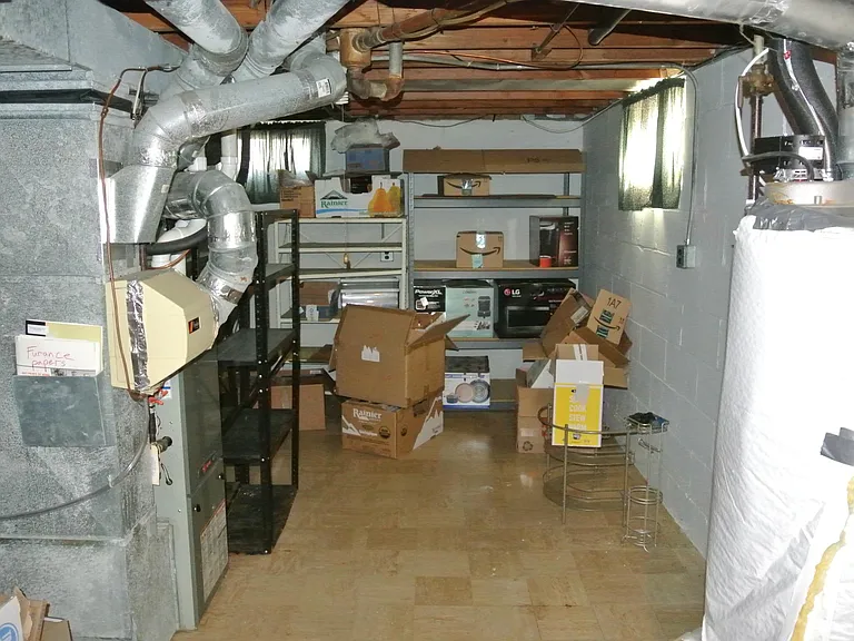 Utility room facing North.