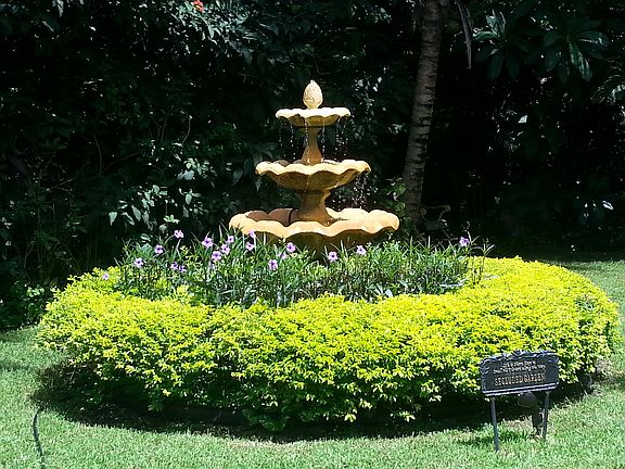 one of two fountains in gard