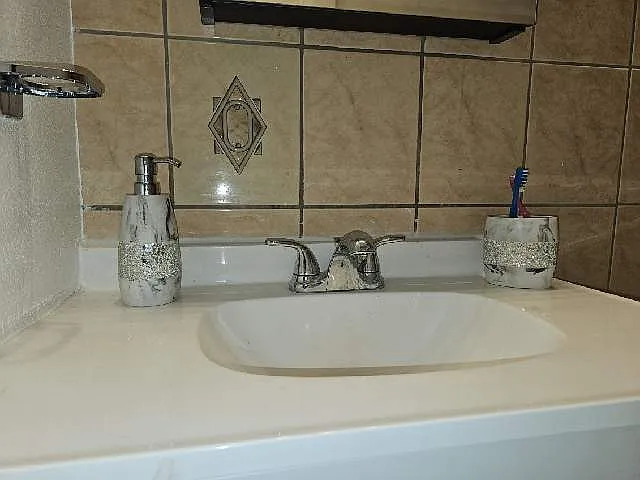 Beautiful tile! Basin sink