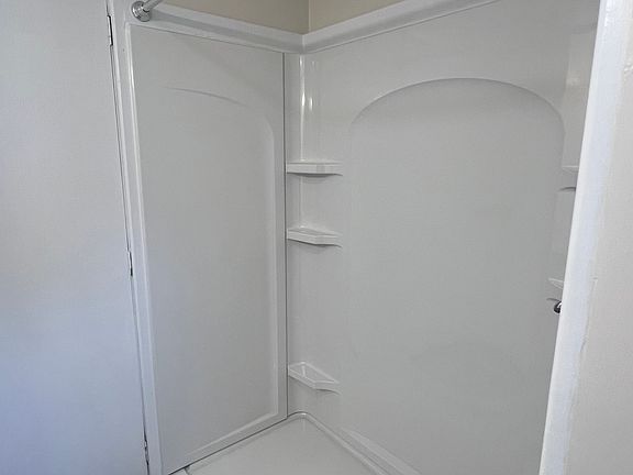 New Bathroom Shower, the curbless entry point offers ease of access.