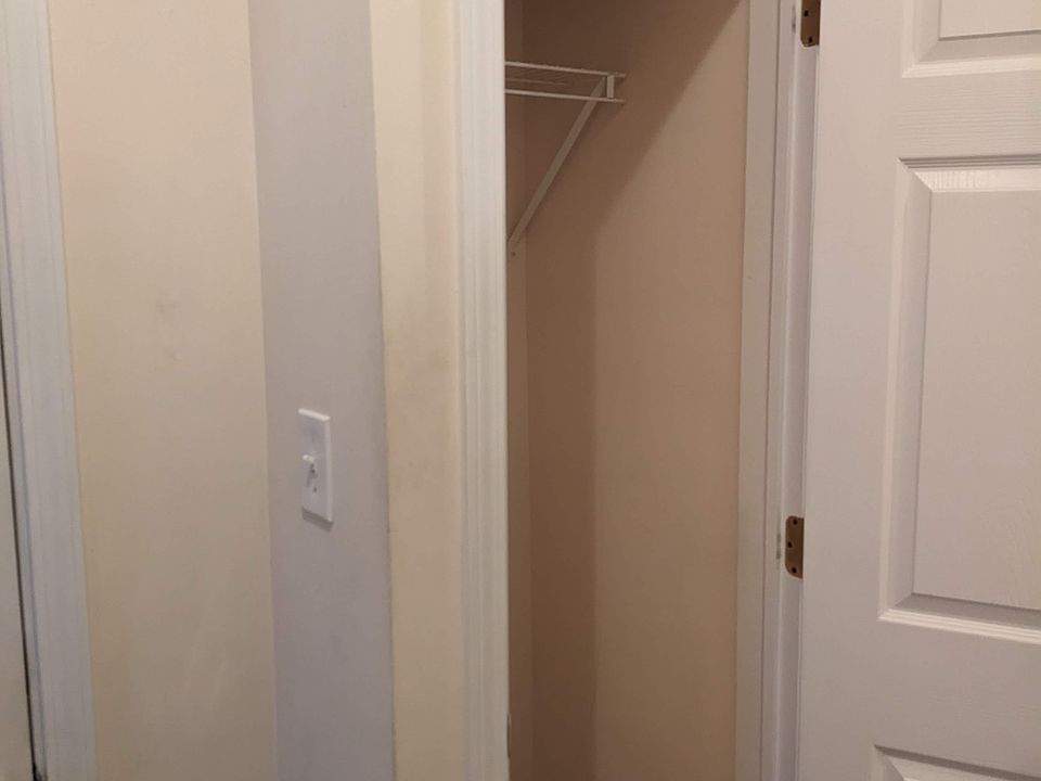 Spacious hall closet