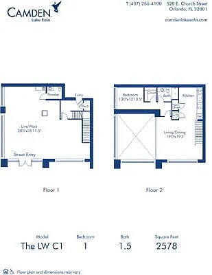 Floor plan The LW C1