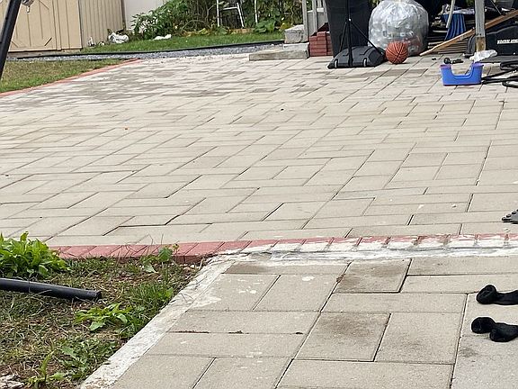 25’* 35’ feet brick patio