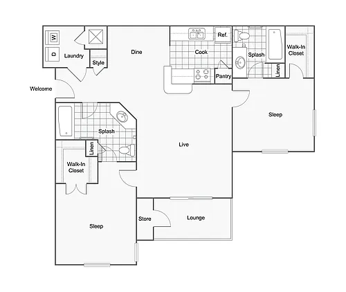 Floor plan Burlington