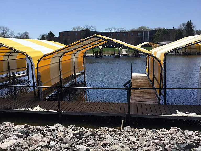 Possible boat slips for rent.
