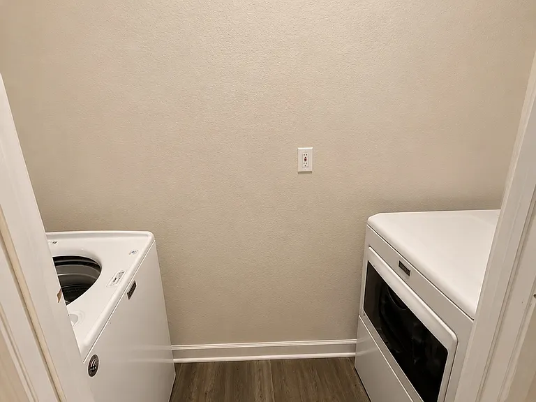 Downstairs Laundry Room, Brand New Laminate Floors