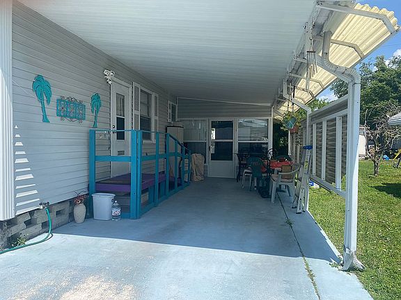 Large carport with handicap.