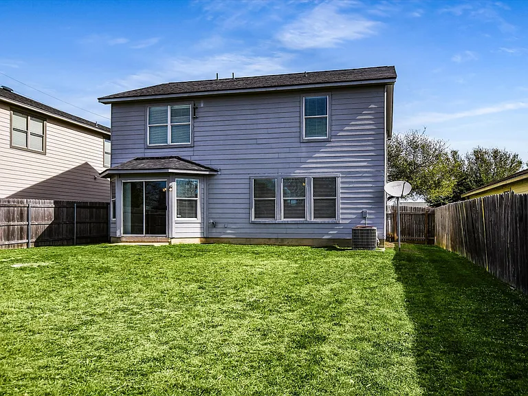 large, flat backyard
