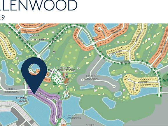 Location of this home within River Hall