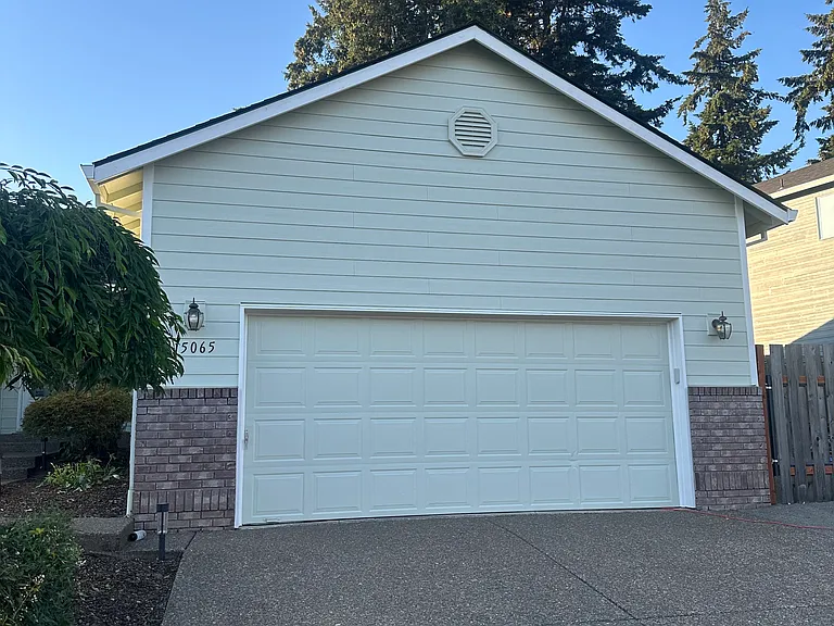 Front driveway, garage.