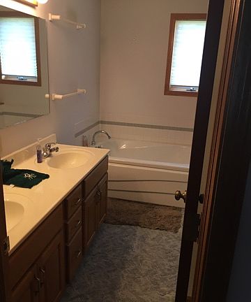 Master bath also shower