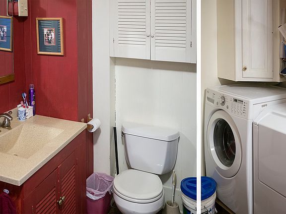 Lower 1/2 bath with washer & dryer