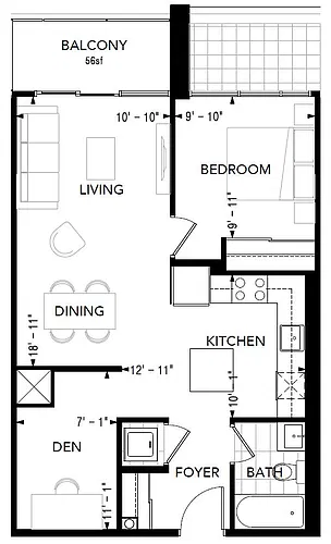 Floor plan 1I