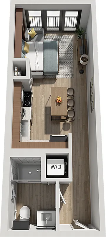 Floor plan A0 - Unfurnished