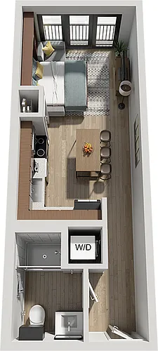 Floor plan A0 - Furnished