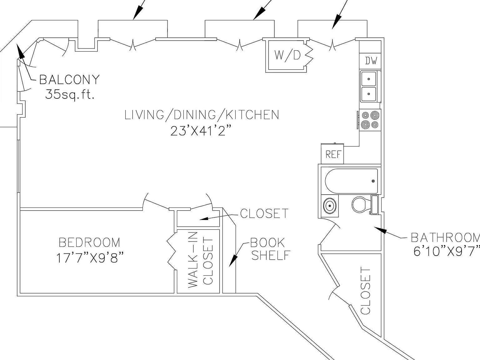 1 bed, 1299 sqft, $3,190 — Photo 3