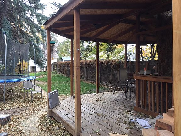 Gazebo and backyard