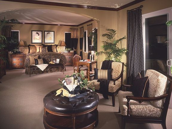 Master bedroom of model home