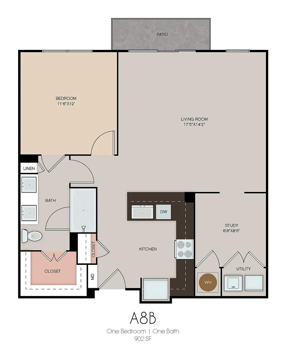 Floor plan A8B