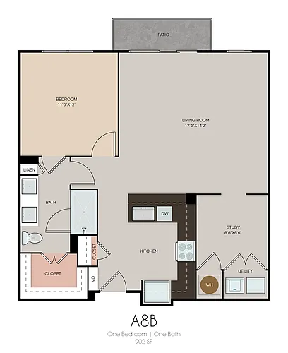 Floor plan A8B