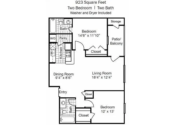 Floor plan 1B1 - Beaumont