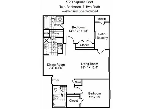 Floor plan 1B1 - Beaumont