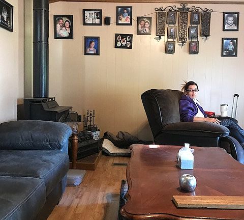 Living Area (wood burning st