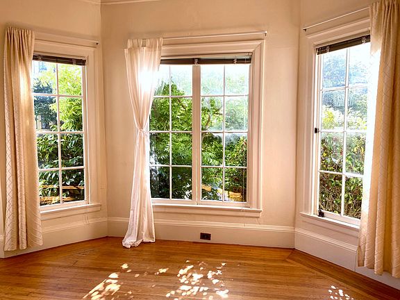 bay windows facing west