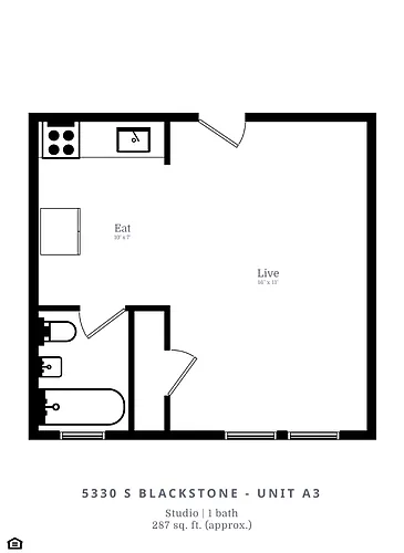 Floor plan Studio (A3)