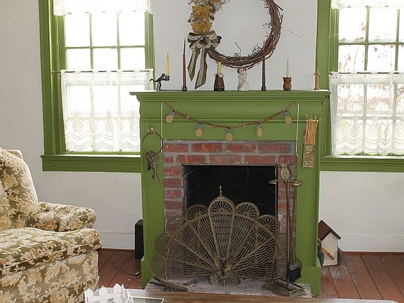 Fire Place In Front Sitting 