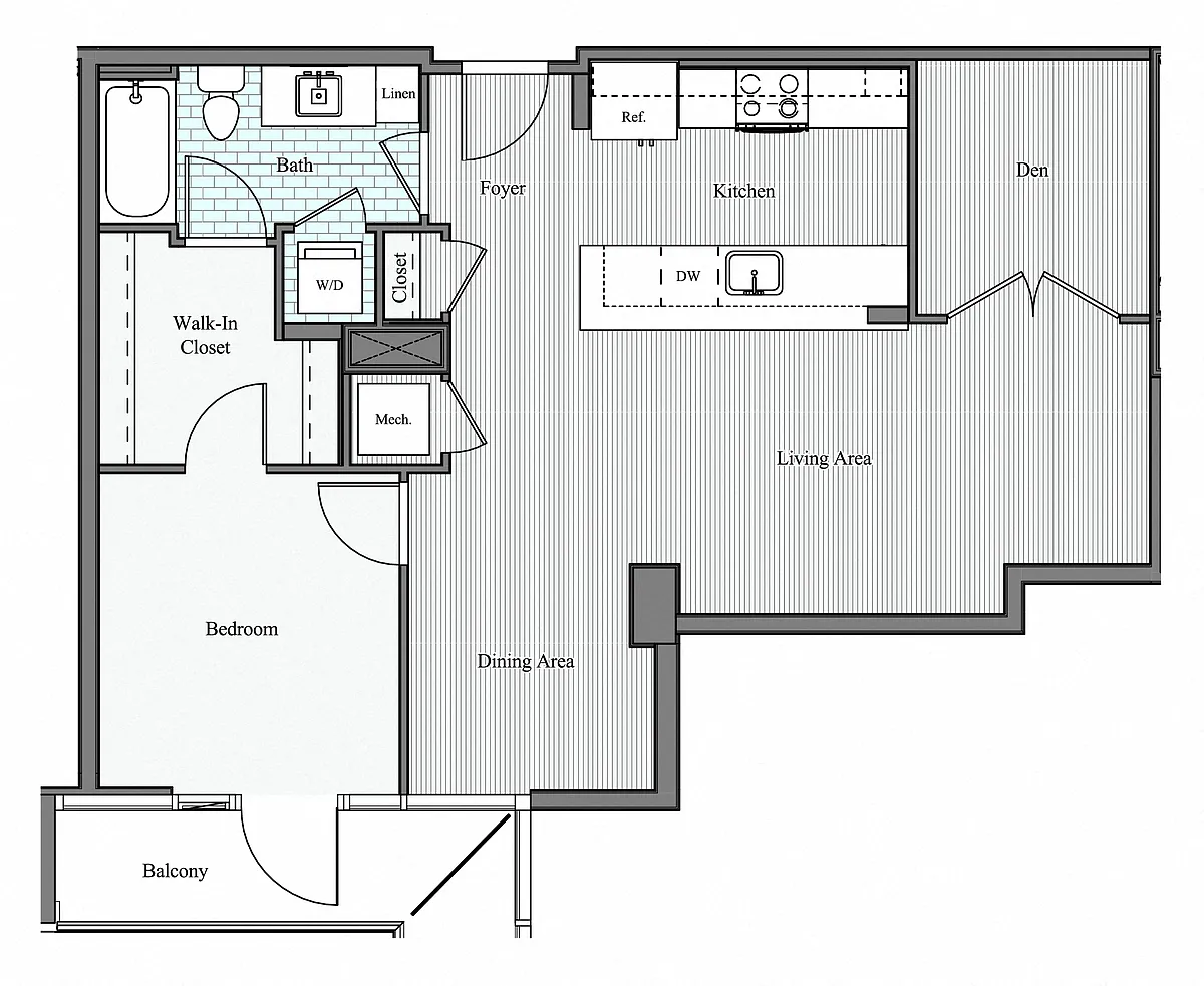 Floor plan 1 DEN P