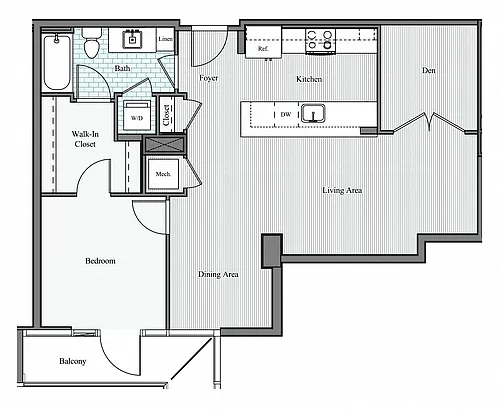 Floor plan 1 DEN P