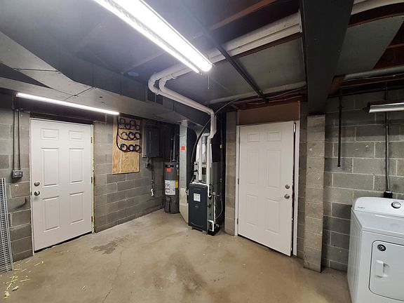 Large private basement with new fiberglass security doors
