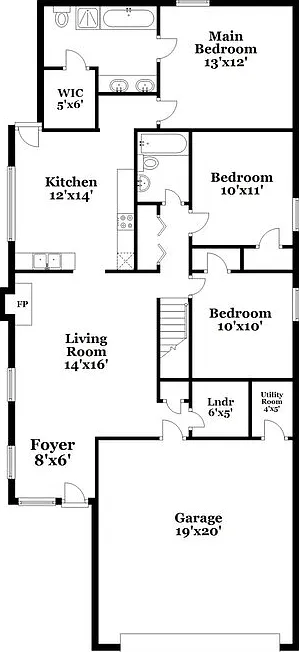 3 bed, 2.0 bath, 1330 sqft, $1,820 — Photo 2