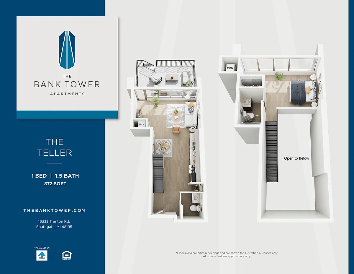 Floor plan The Teller