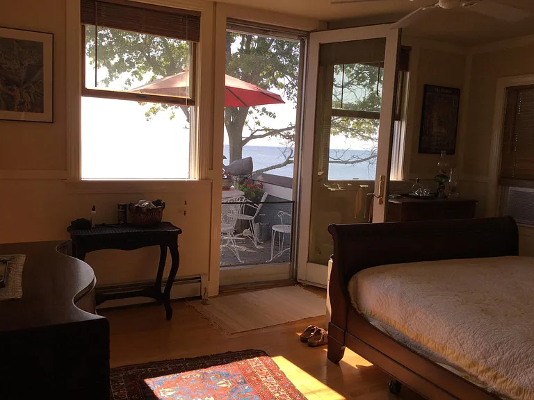 master bedroom with deck