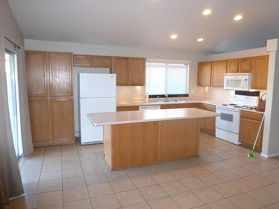 Spacious kitchen with large island